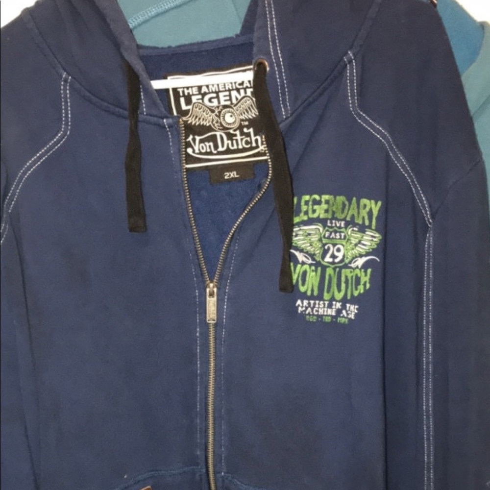 Von dutch mens hoodie sz xxl